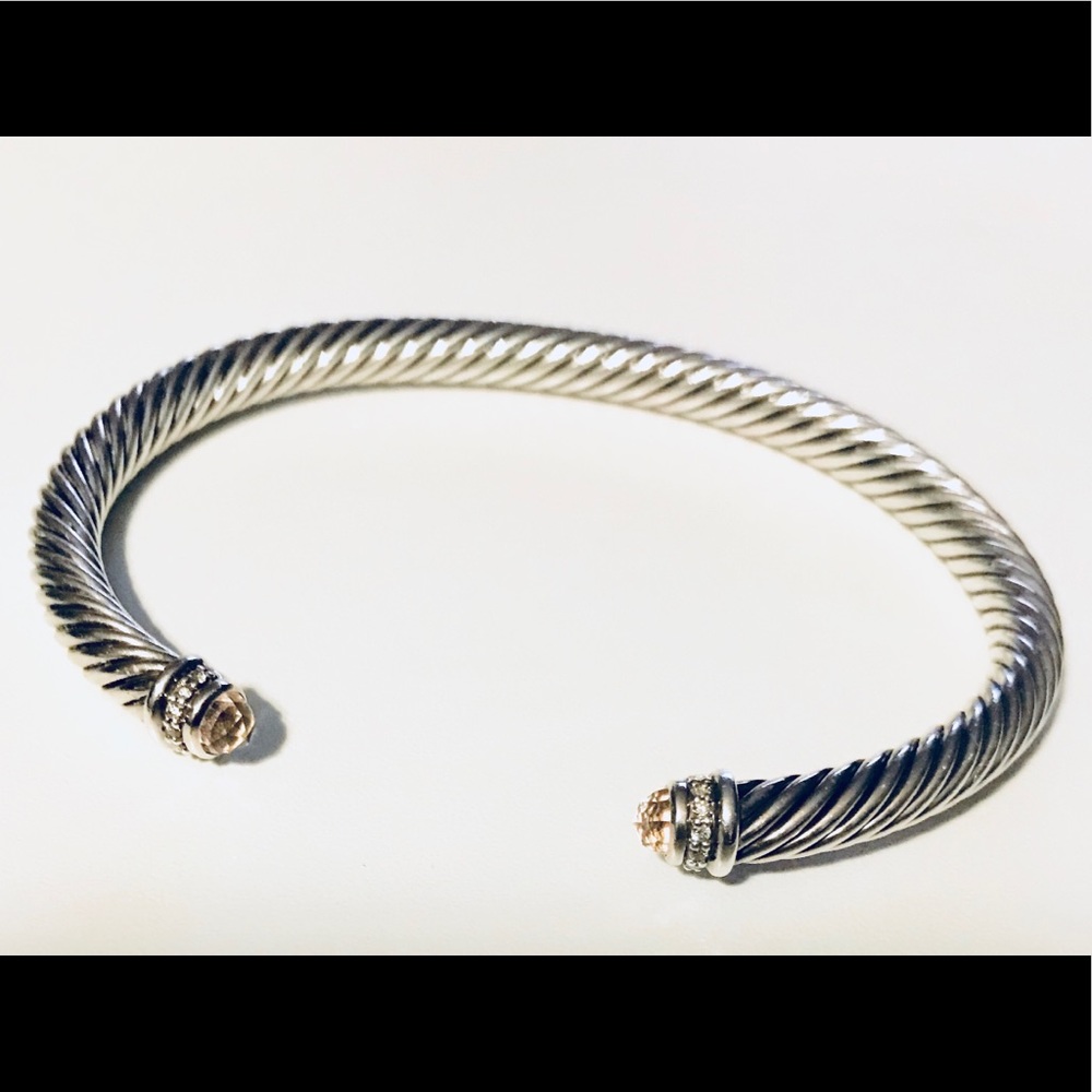 ⚡️SALE⚡️! DY Morganite & Diamond Cable cuff